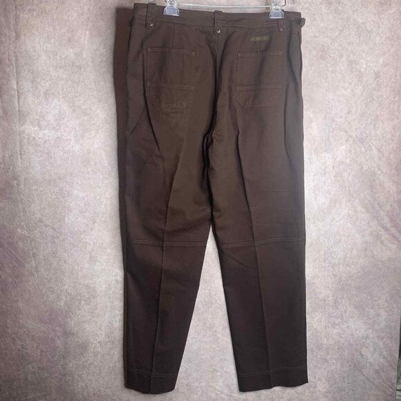 Lauren Ralph Lauren Womens Pants Size 16 Brown Straight Leg Pockets High Rise - Picture 5 of 6